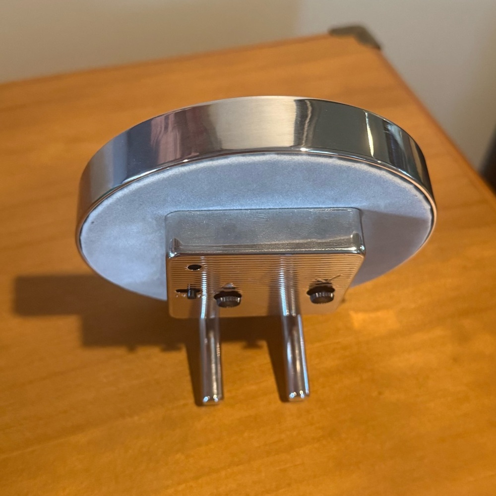 Addison Ross Blue and Silver Alarm Clock - Picture 4 of 6